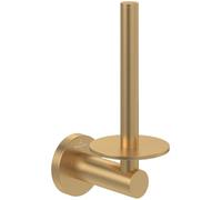 Villeroy & Boch Portarrollos de reserva Elements Tender, soporte para rollos de papel higiénico de reemplazo, para montaje en pared, de zinc, redondo, Oro cepillado