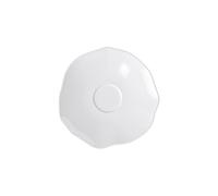 Villeroy & Boch - Pura plato para taza de café, aprox. 16 × 15,5 × 2 cm, blanco puro, apto para lavavajillas y microondas, forma fluida, porcelana premium Bone fabricada en Alemania