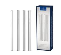 Villeroy & Boch - Purismo Bar, pajita de cristal pequeña, set de 4, 15 cm, cristal