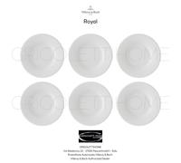 Villeroy & Boch - ROYAL - Set De 6 Platos De Fruta / Postre De 22 Cm