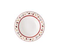VILLEROY & BOCH Toy's Delight Specials - Plato hondo de 6 piezas blanco redondo de 23 cm para mesa de Navidad
