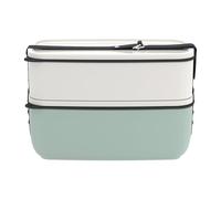 Villeroy & Boch Set de fiambreras rectangulares To Go & To Stay verde-blanco