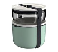 Villeroy & Boch Set de fiambreras redondas To Go & To Stay verde-blanco-transparente