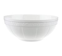 Villeroy & Boch Signature, Perla Gris, Cuenco redondo, 24 cm, Porcelana Premium Bone, blanco