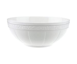Villeroy & Boch Signature, Perla Gris, Cuenco redondo, 24 cm, Porcelana Premium Bone, blanco