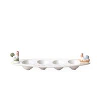 Villeroy & Boch Spring Awakening Huevera Amarillo,Verde, Apto Para Microondas, Plato Para Huevos, Pascua Decoración, Decoración De Pascua, Premium Porcelain