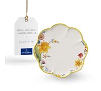 Villeroy & Boch Spring Awakening Plato para Desayuno o postres, Porcelana, Multicolor, Plato de Desayuno,Blanco/Colorido, 22 cm