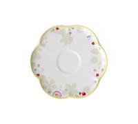 Villeroy & Boch Spring Awakening Plato Para Taza De Café Amarillo,Verde, Apto Para Microondas, Vajilla, Pascua Decoración, Decoración De Pascua, Premium Porcelain