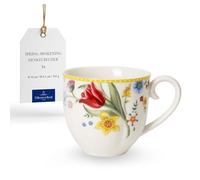 Villeroy & Boch Spring Awakening Taza Con Asa Amarillo,Verde, Apto Para Microondas, Taza De Café, Taza Porcelana, Pascua Decoración, Decoración De Pascua, Premium Porcelain