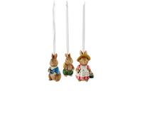 Villeroy & Boch Spring Fantasy Accessoires - Juego de Colgantes para liebres (3 Piezas, 4 x 2,8 x 7,1 cm)
