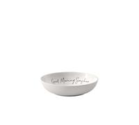 Villeroy & Boch Statement, Cuenco Plano Good Morning Sunshine, ⌀18 Cm, Porcelana Premium, Blanco