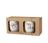 Villeroy & Boch Statement Taza Con Asa Feliz Cumpleaños Set 2 Piezas 0,29 L