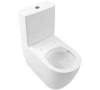 Villeroy & Boch Subway 2.0 Inodoro lavable sin borde para combinación, Ovale, de pie, DirectFlush, 370x700x400mm, 5617R001, Color: Blanco