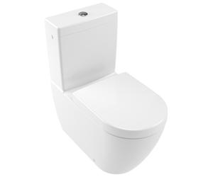 Villeroy & Boch Subway 2.0 Inodoro lavable sin borde para combinación, Ovale, de pie, DirectFlush, 370x700x400mm, 5617R001, Color: Blanco