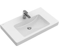 Lavabo de armario Subway 2.0 de Villeroy & Boch, con rebosadero, 1 agujero para grifo, 1000x470mm, 71751GR1, Color: Cerámica Blanca