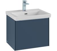 Villeroy & Boch Subway 3.0, 523x429x448 mm, mueble de lavabo, 1 cajón, 2, C57900RH, Color: Frente/carcasa: roble de Kansas, mango: aluminio brillante