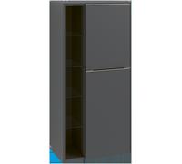 Villeroy & Boch Subway 3.0 Armario central, 2 puertas, tope derecho, 574x1200x362mm, C59901AA, Color: Frontal/carcasa: roble blanco, mango: negro volcán