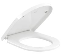 Villeroy & Boch Subway 3.0 asiento de inodoro, Ovale, SoftClose, QuickRelease, 374x438x42mm, 8M42S1T1, Color: Blanco Alpino AntiBac