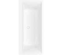 Villeroy & Boch Subway 3.0 bañera rectangular, SilentFlow llenador de bañera, 1700x750x480mm, UBQ170SBW2TDV-01, Color: blanco-alpino
