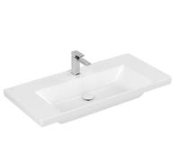 Villeroy & Boch Subway 3.0 lavabo 100x47 cm rectangular clásico-para mueble blanco 4A70A301