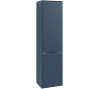 Villeroy & Boch Subway 3.0, mueble alto, 1 tope de puerta (bisagra) derecho y 1 solapa de lino, 2, C59301RK, Color: Frontal/carcasa: Roble piedra, mango: Negro volcán