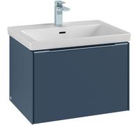 Villeroy & Boch Subway 3.0 Mueble bajo lavabo, 1 cajón, 622x429x478mm, C57502VM, Color: Frontal/carcasa: taupe, asa: Taupe