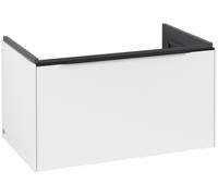 Villeroy & Boch Subway 3.0 Mueble bajo lavabo, 1 cajón, 772x429x478mm, C57301VF, Color: Frontal/carcasa: blanco puro, mango: negro volcán