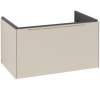 Villeroy & Boch Subway 3.0 Tocador, iluminación LED, 1 cajón, 772x429x478mm, C573L2VN, Color: Frente/carcasa: Gris Cachemira, mango: Gris Cachemira