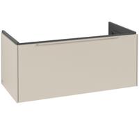 Villeroy & Boch Subway 3.0 Tocador, iluminación LED, 1 cajón, 973x429x478mm, C569L2VN, Color: Frente/carcasa: Gris Cachemira, mango: Gris Cachemira