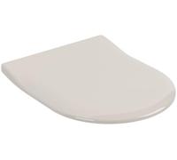 Villeroy & Boch Subway SlimSeat 2.0 - Asiento de inodoro con descenso automático, tapa de inodoro extraíble de duroplast irrompible, pieza de repuesto original, ovalada, pergamón brillante