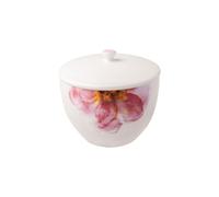 Villeroy & Boch Tarro De Té Con Tapa Rose Garden, Porcelana Blanca, 700 Ml De Capacidad