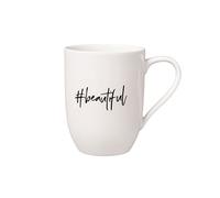 Villeroy & Boch Taza Con Asa Statement #Beautiful 11,5X8X10,5Cm, Porcelana Blanca, 280Ml