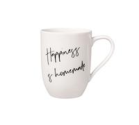 Villeroy & Boch Taza Con Asa Statement Happiness Is Homemade 11,5X8X10,5Cm, Porcelana Blanca, 280Ml