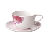 Villeroy & Boch Taza con plato Rose Garden Rosa-blanco