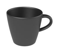 Villeroy & Boch Manufacture Rock Taza De Café, Taza De Porcelana Premium Con Aspecto De Pizarra, 150 Ml, Negro Mate