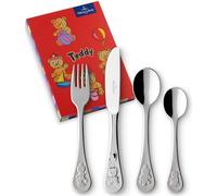 Villeroy & boch teddy cubertería infantil, 4 piezas, acero inoxidable