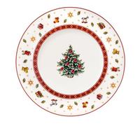 Villeroy & Boch - Toy's Delight Plato de desayuno/postre, vajilla navideña de porcelana premium, motivo juguetón, ideal para combinar y regalar