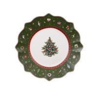 Villeroy & Boch Toy's Delight Plato De Desayuno Verde 24 Cm Vajilla De Navidad