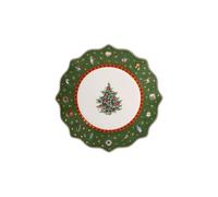 Villeroy & Boch - Toy's Delight Plato para Desayuno 24 cm Verde, Apto para Microondas, Plato para Postre, Vajilla Navidad Porcelana, Plato Pequeño, Navidad Mesa, Premium Porcelain