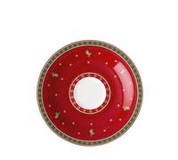 Villeroy & Boch - Toy's Delight Specials plato para taza de café con leche, platillo para tazas de café, plato pequeño de porcelana, vajilla navideña, 19 cm Ø, apto para lavavajillas y microondas