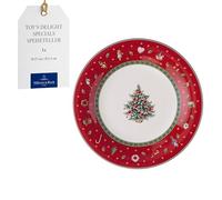 Villeroy & Boch - Toy's Delight Specials plato de desayuno, plato de postre de porcelana, plato pequeño, vajilla navideña, 21,5 cm Ø, apto para lavavajillas, apto para microondas