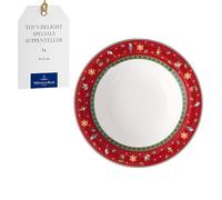 Villeroy & Boch - Toy's Delight Specials plato hondo, plato sopero para sopa, ensaladas, pasta o nudels, porcelana, vajilla navideña, 23 cm Ø, apto para lavavajillas y microondas