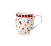 Villeroy & Boch Toy's Delight Taza Grande, 440 ml, Porcelana Premium, Blanco/Rojo