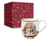 Villeroy & Boch - Toy's Fantasy taza con relieve con decoración de juguetería, taza de Navidad, taza navideña, taza de café, taza de invierno, taza para bebidas calientes, porcelana