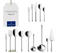 Villeroy & Boch Udine Cubertería, Para hasta 12 personas, 70 piezas, Acero inoxidable