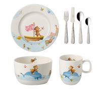 Villeroy & Boch Vajilla infantil y cubierto Happy as a Bear 7 piezas