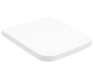 Villeroy & Boch Venticello asiento de inodoro, cierre rápido, SoftClose, 377x455x41mm, 8M22S1RW, Color: Blanco piedra
