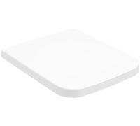 Villeroy & Boch Venticello - Asiento de inodoro cuadrado con cierre suave - Plástico termoendurecible extraíble e irrompible - Pieza original - Blanco piedra, mate