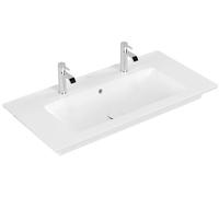 Villeroy & Boch Venticello lavabo 100x50 cm rectangular clásico-para mueble-con encimera blanco 4104AKRW