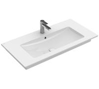 Villeroy & Boch Venticello lavabo 100x50 cm rectangular clásico-para mueble-con encimera blanco brillante 4104ALR1